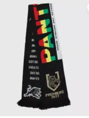 Penrith Panthers NRL 2022 Premiers Premiership Jacquard Knit Footy Scarf