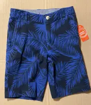 Wonder Nation Flat Front Boys Short Adjustable Waist Blue Size 12