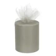 200 Yards Tulle Ribbon Rolls Netting Fabric Spools 6 Inch Grey