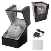 MAOPINER Automatic Watch Winder Black Leather Japanese Mabuchi Motor