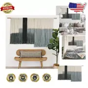 Eco-Friendly Dip-Dye Macrame Wall Hanging - 59''W x 35''L Decorative Accent
