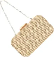 [PACKOVE] Ladies Handbags Phone Bag for Women Woven Bag Chain Purse Fashion Pouch