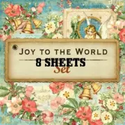 GRAPHIC 45 "JOY TO THE WORLD" 8(12X12 PAPERS CHRISTMAS RETIRED SCRAPJACK'S PL
