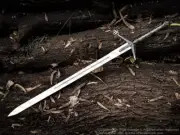 Scottish Claymore Stainless Steel Blade Replica Sword With Leather Sheath