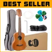 Tenor 8 String Ukulele with Premium Gig Bag, Strap & Aquila Replacement Strings