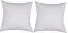 2 Australian Made 50 x 50cm Cushion Inserts Hypoallergenic Lofty White Fibre New