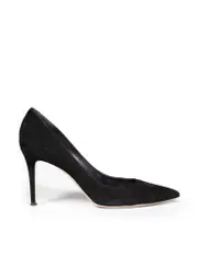 Black Point Toe Suede Pumps