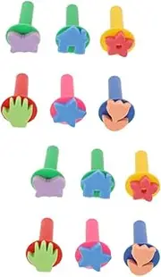 Sets Acrylic Painting Sponges Boys and Girls Paint Brush Set Safe Painting Tools Cartoon Designs Pcs