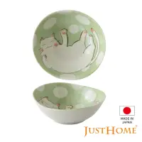 在飛比找momo購物網優惠-【Just Home】日本製手繪感貓咪陶瓷5.5吋點心缽/碗