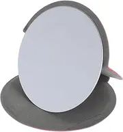 ASAKKURA 2X Women's Portable Makeup Mirrors Pu Leather Folding Mirror Compact Travel Mirror Fashion Simple Design for Girls