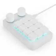 RGBs Backlits Mini Gaming Keyboards with 12 Customizable Key and Two Control