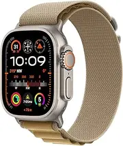 [Apple] Watch Ultra 2 GPS + Cellular 49mm Natural Titanium Case with Tan Alpine Loop - M