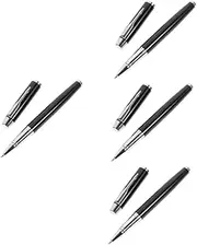 Ciieeo 4 Sets Pen Wrapping Box Metal Pen Holder Black Pen Business Pen Mens School Supplies