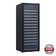 Single Zone Wine Cooler Holds 166 Bottles 598x690x1600mm Fridge Equipment