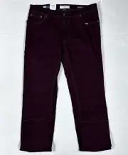 $198 New BRAX Chuck Men's 36x34 Hi-Flex Modern Fit Red 5 Pocket Chino Pants