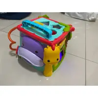 在飛比找蝦皮購物優惠-Fisher-Price 費雪 可愛動物積木盒