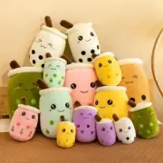 Bubble Tea Cup Plush Stuffed Soft Toy Doll Hugging Anime Cute Hug Pillow Boba