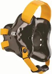 Cliff Keen Fusion Wrestling Headgear/Earguards, Model EF66, Black/Gold
