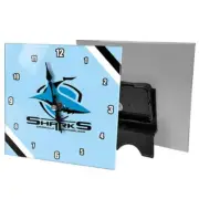 Cronulla Sharks Mini Glass Clock