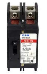 NIB - Eaton - CCVH2200 - Molded Case Circuit Breaker - 200A, 1-Phase, 120/240V