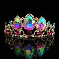 在飛比找ETMall東森購物網優惠-兒童公主寶石水晶發夾發飾皇冠