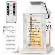 Memorial Gift for Loss of Sister Memorial Lantern for Loss of Sister Sympathy...