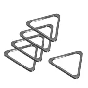 Metal Triangle Ring Buckle 42mm(1.65") Inner Width for DIY Dark Gray 6pcs