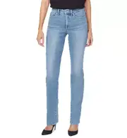 NYDJWomens JUNO BLUE RELAXED STRAIGHT LEG JEANS SZ 6 Stretch BUTT LIFT TECH NWT