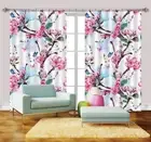 3D Sky Pink Peach8 Blockout Photo Curtain Print Curtains Drapes Fabric Window AU