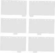 Angoily 6pcs Transparent Acrylic Planner Cover Binder Loose Leaf Journal Shell for Easy Organization DIY Personalization and Planning Versatile Notebook Cover