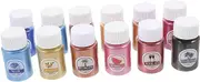 VILLFUL 12 Bottles Powder Pigment Drawing Painting Coloring Powder Diy Resin Craft Supplies Pearl-like for Cosmetics Nail Art Artistic Projects