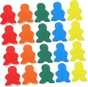 Abaodam 50pcs Multi-Color Wooden Game Versatile Chess Pieces for Classroom Activities Sorting Counting Replacement Pieces for Family Board Games Outdoor Fun