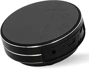 Bone Conduction Speaker, Portable Stereo Mini Waterproof Music Player, Mini Size Music Player with Strong Suction Cup Base for Home Outdoor Travel (Black)