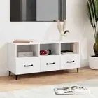 vidaXL TV Cabinet White 102x35x50 cm Engineered Wood 2BB