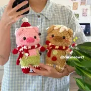 Christmas Piggy, Snookie and Hamie, Gingerbread cookie piggy, cute santa piggy