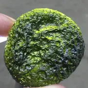 95.9Ct Genuine MOLDAVITE Czech Republic Certificate of Authenticity