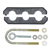 Haldex 11544 3 Hole Clamp 3/8 In. Inside Diameter, For Use With Coiled Nylon