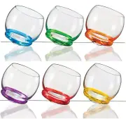 Bohemia Crystal Crazy Tumbler Special Design Crystal Glass 390ml 6pc 25250.390