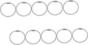 [OHPHCALL] 10Pcs Multifunction Pendant Paint Luggage Tag Wire Rope Snap Keychain Wrist Electric Cable Ring Key Chain Metal Label Component