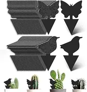 Fruit Fly Traps, 50 Pcs Fruit Fly Traps Indoor, Sticky Traps for White Flies, Mosquitos, Fungus Gnats, Flying Insects (50 Pcs)(Black)