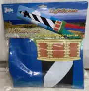 60" Lighthouse Nylon Windsock Vintage Flag New