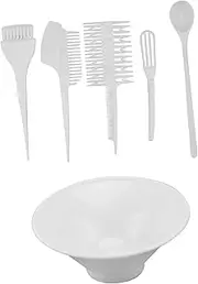 Healeved 6pc Hair Dye Kit Set Dye Bowl Comb Brush Easy Diy Hair Coloring Tool for Barber