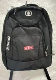 Ogio Excelsior Black Backpack Carry On Laptop H‑E‑B HEB Grocery Embroider NWT