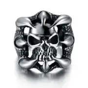 Lot of 20 Skull in Dragon Claws Rings, Adjustable Size