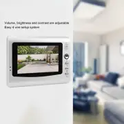 Wired Video Intercom System 7 Inches Video Doorbell Door Phone System HD XD