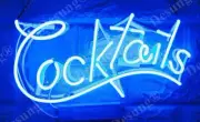 14"Cocktails Dreams Acrylic Handmade Neon Sign Light Lamp Artwork Bar Wall Decor