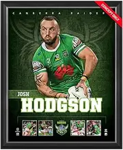 Josh Hodgson Canberra Raiders Official Nrl Player Print Framed