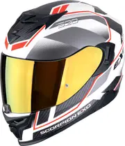 Scorpion EXO-520 Evo Air Lena, full face helmet , color: Matt White/Grey/Red/Black , size: M