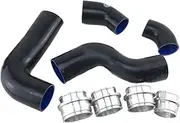 Silicone Turbo Intercooler Pipe Hose Kit Fit for V W Golf MK5 MKV FSI 2.0T GT I(K8-73 Black)