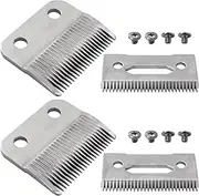 JRSHOME Upgraded 2 Pack 2 Hole Clipper Blade for Wahl ProSeriesPlatinum/Self-CutPro/Pet- Pro/Notfit Multi-Purpose79607 / 5Star / MagicClip / 5StarMagicClipCordless / 5StarSenior